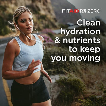 FITAID RX Zero Sugar, Encapsulated Creatine, Workout Recovery Drink, All-In-One Blend, BCAAs