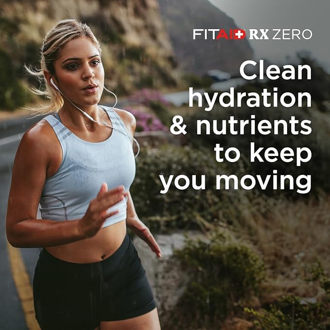 Lifeaid Fitaid Rx + Creatine Drink, Blue Raspberry, Zero Sugar, Vegan, Kosher, Keto Friendly