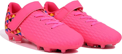 Soccer Cleats for Kids & Youth | Lightweight Football Shoes for Firm Ground | Durable Girls & Boys