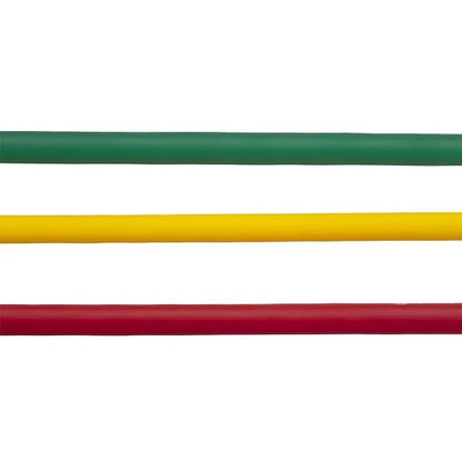 THERABAND Resistance Tubes, Begginer Set, Yellow, Red, and Green, 5 ft Latex Tubing, Home or Clinic