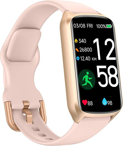Health Fitness Tracker with 24/7 Heart Rate, Blood Oxygen, Blood Pressure, Sleep Tracker, 5ATM