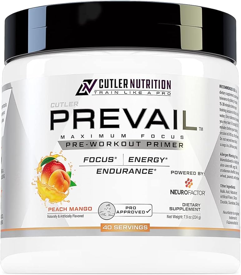 Prevail Pre Workout Powder with Nootropics: Pre Workout for Men and Women, Cutting Edge Energy and