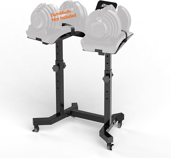 Adjustable Dumbbell Stand - Uboway Weight Stand with 4 Level Height Adjustment, Dumbbell Weight