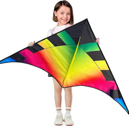Delta Beginner Kite for Kids & Adults, Easy to Fly Beach Kite