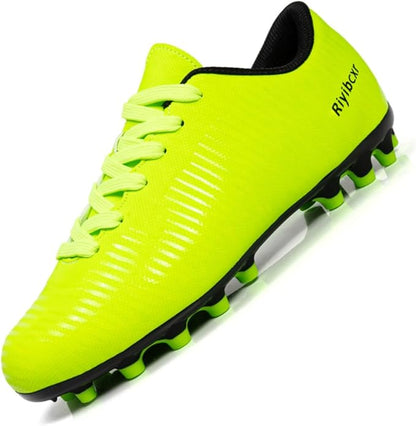 Women Soccer Cleats Lace-Up Turf Football Shoes Indoor Outdoor Low-Top Fustal Soccer Training
