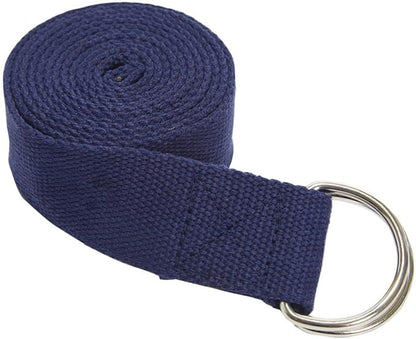 Everyday Yoga Super Strong Strap with Metal D-ring Buckle - Improve Flexibility, Stretching, and