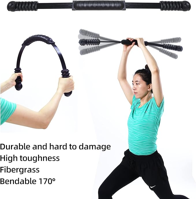 Elastic Fitness Stick Elastic Bar Body Exercise Bar Muscle Training for Exercise Tremor Stick