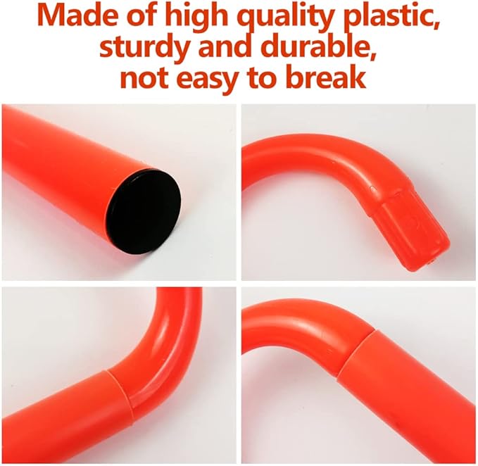 6 Pack Agility Speed Training Hurdles- 6" Detachable Agility Training Hurdles- Sports Practice
