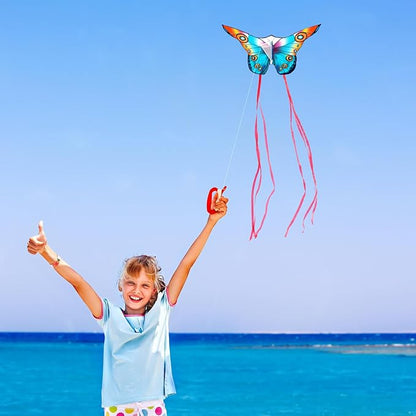 Xida Butterfly Kite for Kids & Adults, Easy to Fly, Ages 4-8, Large Kite with 300ft Handle, Perfect