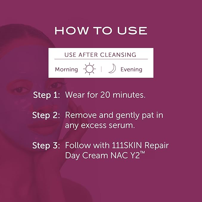111SKIN Rose Gold Brightening Facial Treatment Mask | Fragrance Free | The Ultimate Pre-Event Mask