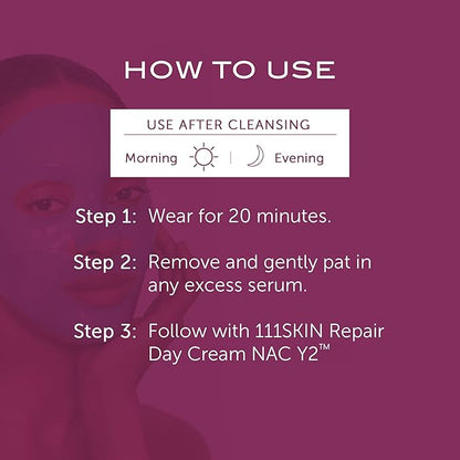 111SKIN Rose Gold Brightening Facial Treatment Mask | Fragrance Free | The Ultimate Pre-Event Mask