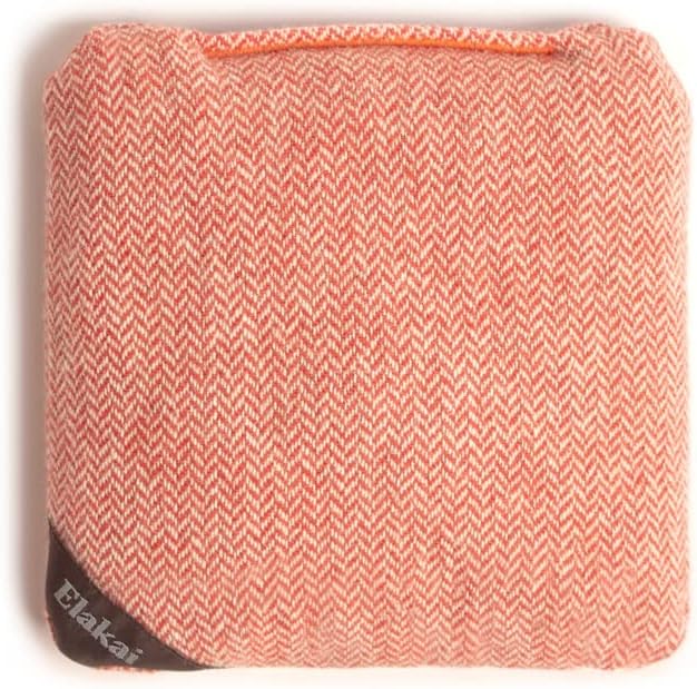 Elakai Cornhole Bags All Weather Single Sided Herringbone Regulation Size and Weight Set of 4 Size