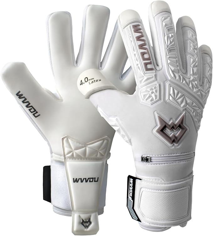 WVVOU Soccer Goalie Gloves for Adults and Youth, High Performance Goalkeeper Gloves with 5