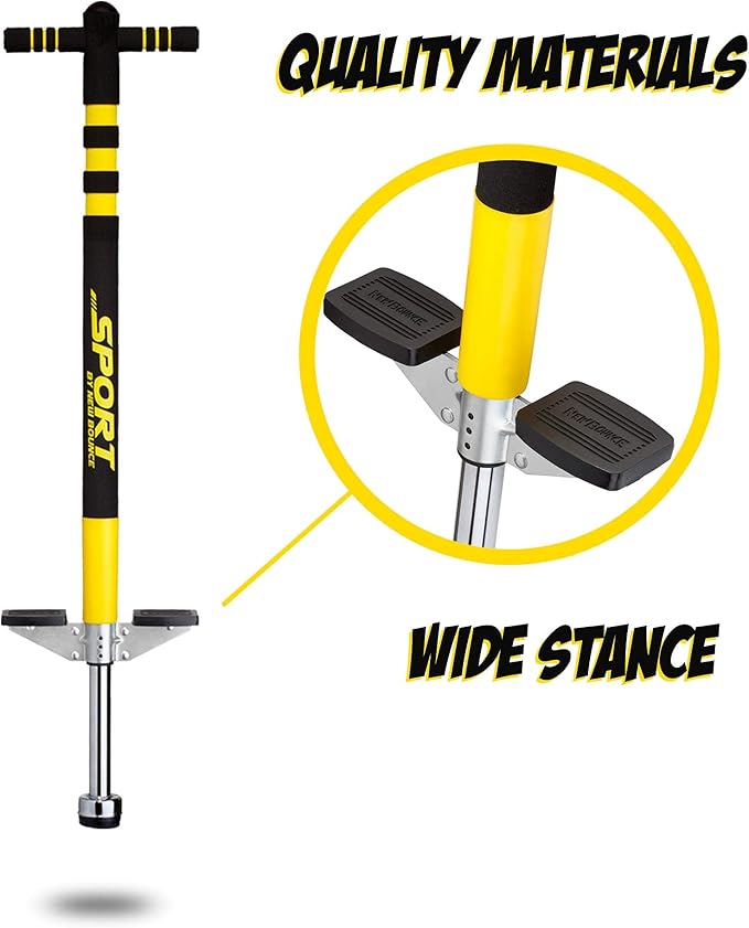 New Bounce Pogo Stick for Kids - Pogo Sticks, 40 to 80 Lbs - Sport Edition, Quality, Easy Grip