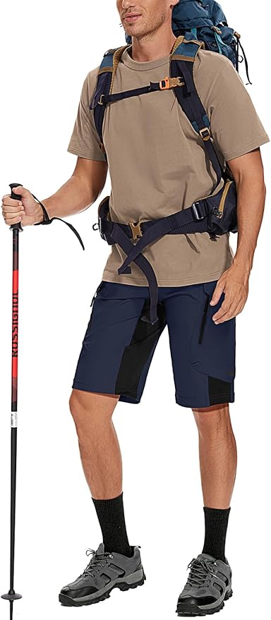 XKTTAC Men's Outdoor Quick Dry Lightweight Stretchy Shorts for Hiking, Tactical, Camping, Travel