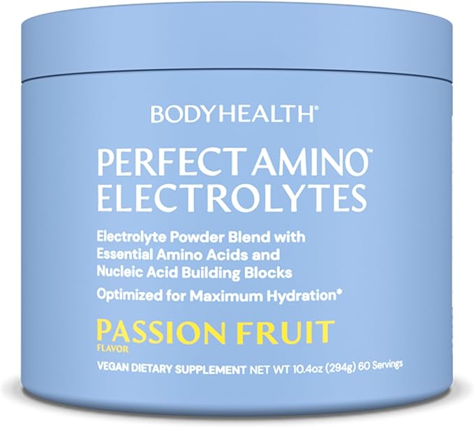 BodyHealth PerfectAmino Electrolytes Powder No Sugar, Hydration Fasting Keto Zero Sugar