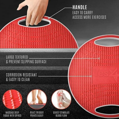 Yes4All Upgraded Wobble Balance Board, 16.34" TPE Non-slip, Stability Board for Home Gym, Standing
