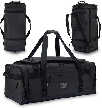 Large Duffle Bag for Travel - Men & Women, Foldable Gym Duffle Backpack, Heavy Duty Tactical