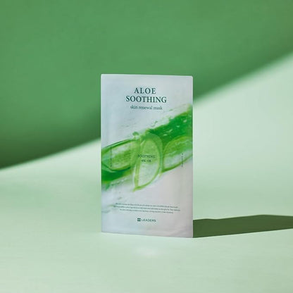 LEADERS Aloe Soothing Skin Renewal Mask ??Calms Irritated Skin, Reduces Redness & Provides Deep