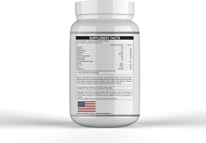 Warfare 2 lbs Advanced Whey Protein Blend 22g Protein per Serving Amazing Flavors (2 lbs