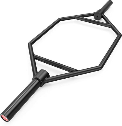 Synergee 20kg and 25kg Chrome or Black Olympic Hex Barbell Trap Bar with Rotating, Flat or Raised