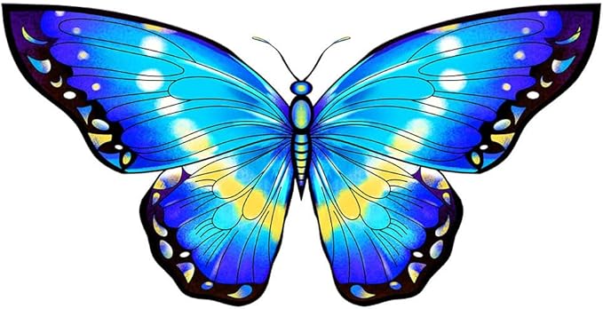 HONBO Butterfly Kites for Kids & Adults,55" x 28" Large Beginner Kite for Kids Ages 4-8,Easy to Fly