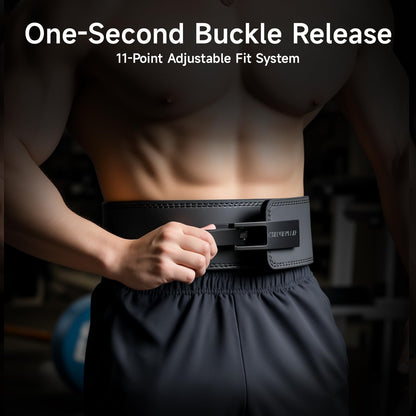 MANUEKLEAR 10mm Thick & 4inch Wide Weight Lifting Belt Lever, Lever Belt Weightlifting for Men and