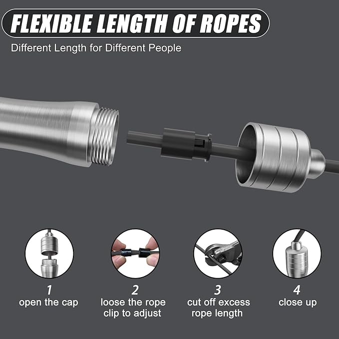 𝐒𝐩𝐞𝐞𝐝 𝐉𝐮𝐦𝐩 𝐑𝐨𝐩𝐞 𝐟𝐨𝐫 𝐅𝐢𝐭𝐧𝐞𝐬𝐬 - Skipping Rope for Women Men Exercise with