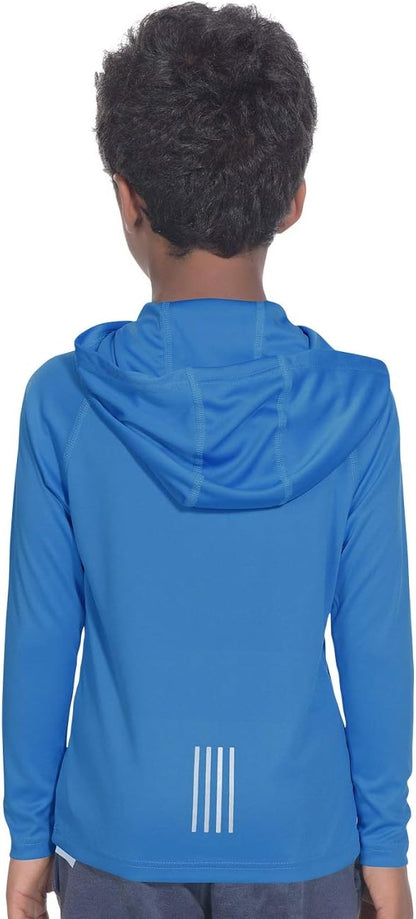 Hoodies for Boys Outdoor Recreation Shirts - Youth Athletic Tops Sun Protection UPF 50+