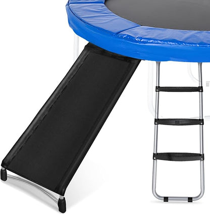 Universal Trampoline Ladder Slide kit, 3 Steps Wide Step Slide Ladder for Trampoline, Trampoline