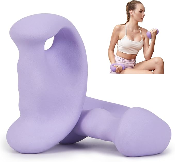 Ergonomic Dumbbells Weights Set-Hand Weights for Women at Home, Ear Dumbbells Weights for Pilates