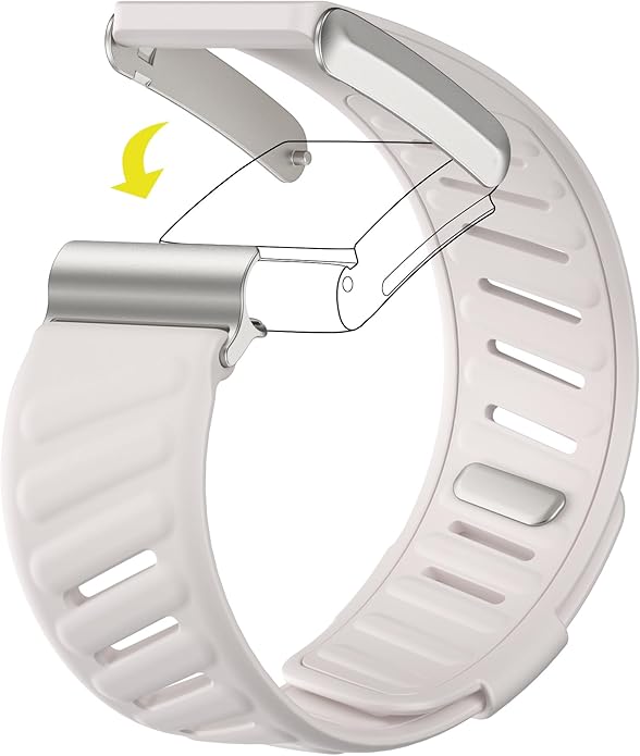 Comfort Durable Silicone Wristband Compatible with WHOOP 4.0 Band, Soft Silicone Sports Loop Strap