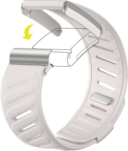 Comfort Durable Silicone Wristband Compatible with WHOOP 4.0 Band, Soft Silicone Sports Loop Strap