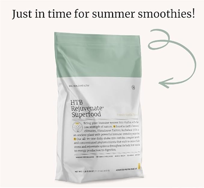 BIG BOLD HEALTH HTB Rejuvenate Superfood Plant-Based Protein Powder ??Himalayan Tartary Buckwheat