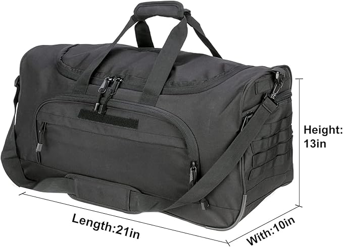 Gym Bag for Women & Men Tactical Duffle Military Weekender Work Out Lightweight Waterproof Sports