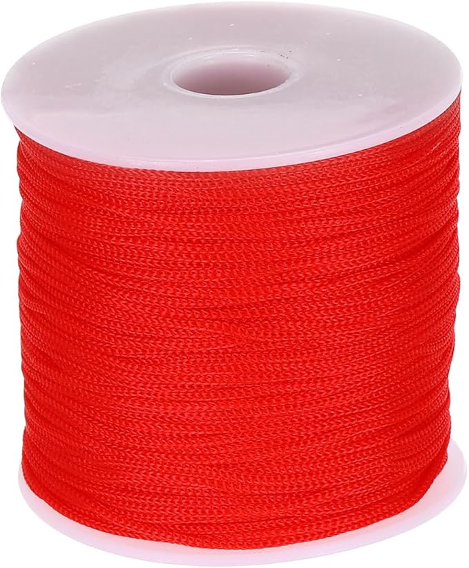 MECCANIXITY 1/16 Inch Polypropylene Rope Braided Ropes, 328ft Nylon Rope Hollow Utility Cord for