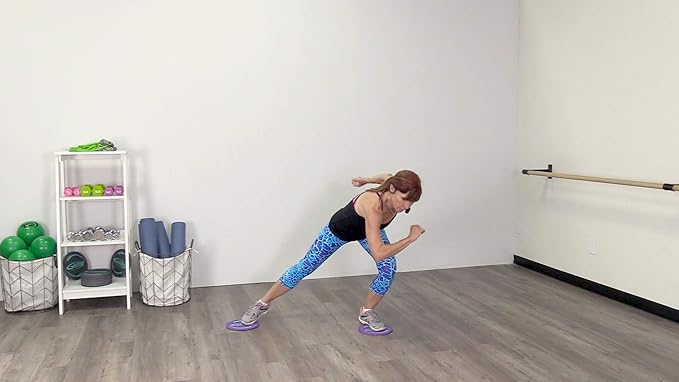 Gliding Discs for Working Out - Exercise Sliders for Carpet & Hardwood Floors 1 Pair, Authentic