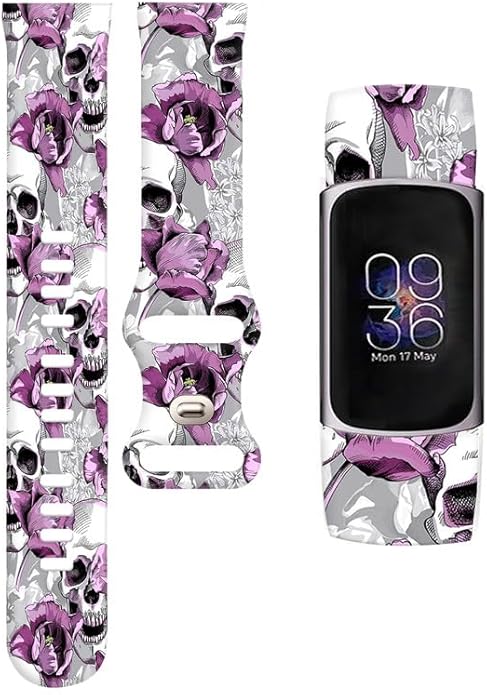 Sport Bands Compatible with Charge 6 /Charge 5 for Women Men,Soft Waterproof Replacement Straps