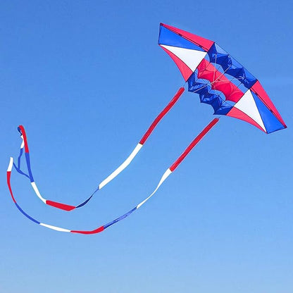 Beach Kites for Adults Large with Long Tail, 98 inches Super Easy Flyer 3D Rainbow Box Kites, Comes