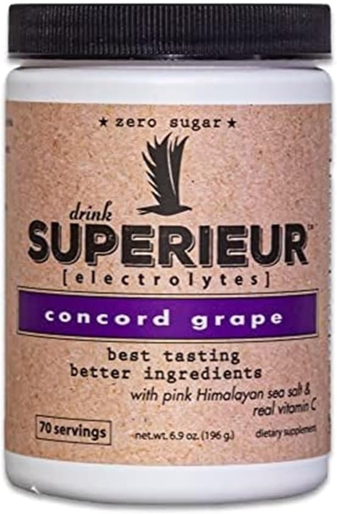 Superieur Electrolytes ??Plant Based Electrolyte Supplement w/Sea Minerals for Hydration &