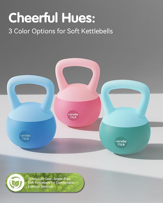 Soft Kettlebell - Cushioned Impact-Resistant Base and Anti-Slip, Kettle bell Anti-Slip Grip Weight