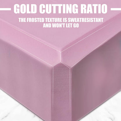 Septo 2 Pcs Yoga Blocks, 9x6x3 Inch Pink Foam Blocks for Pilates