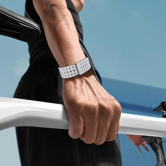 Silicone Bands Compatible with WHOOP 5.0 One and Peak, Adjustable Soft Comfortable Breathable