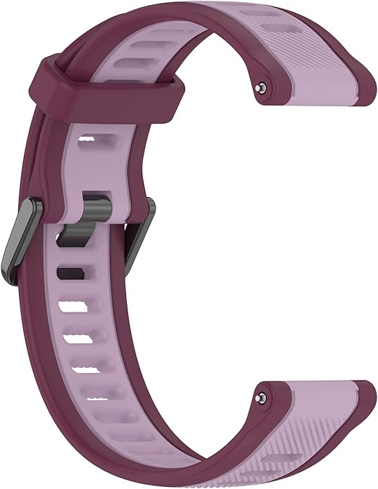 Compatible with Garmin Forerunner 165 Watch Band, 20mm Width Silicone Replacement Bands for Garmin