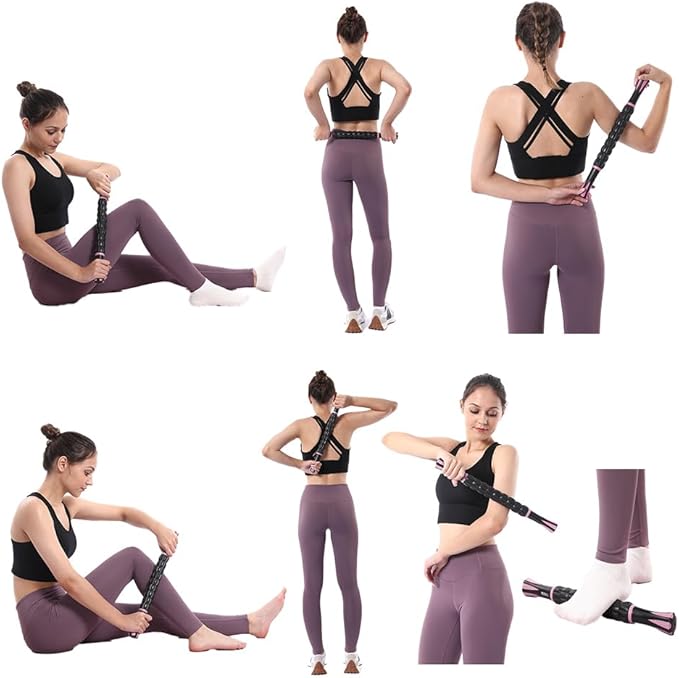 Muscle Roller Stick for Athletes - Deep Tissue Fascia Blaster & Roller Massager for Myofascial Pain