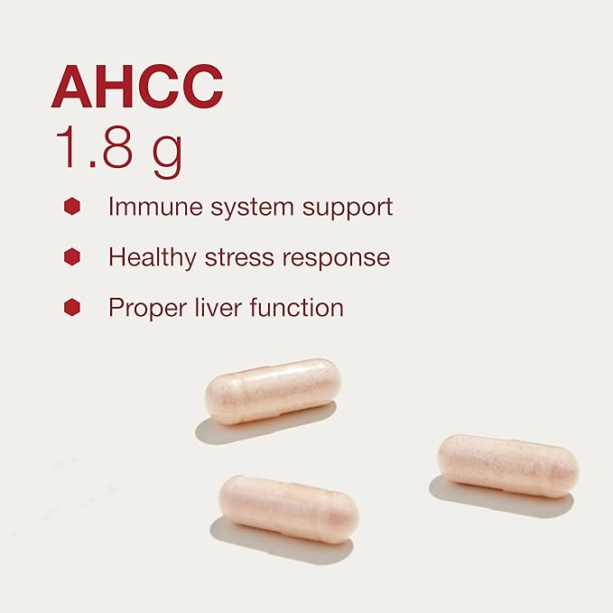Protocol AHCC 600 mg - Liver & Immune Support Supplement with Beta-Glucan* - May Aid Cellular