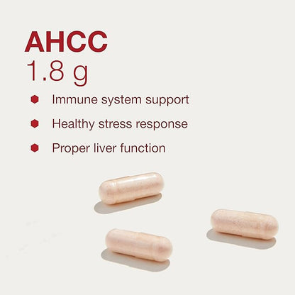 Protocol AHCC 600 mg - Liver & Immune Support Supplement with Beta-Glucan* - May Aid Cellular