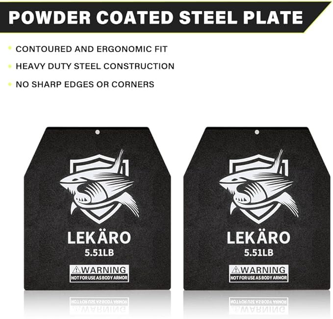 Weighted Vest Plates 5.51/8.81/15.43/20.94LB Pair for Weight Vests, Strength Training, Heavy