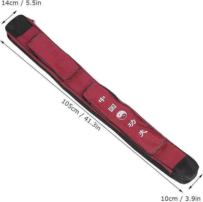 Taichi Sword Carrying Bag, Thick Canvas Single Layer Sword Bag Chinese Martial Arts Multifunction