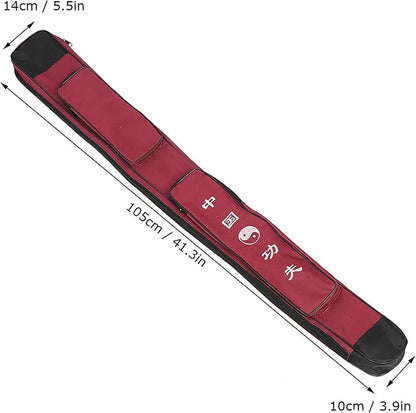 Taichi Sword Carrying Bag, Thick Canvas Single Layer Sword Bag Chinese Martial Arts Multifunction
